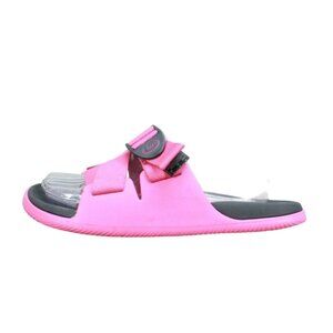 Chaco Women's Pink Nylon Adjustable Buckled Casual Slide Sandals Size 8